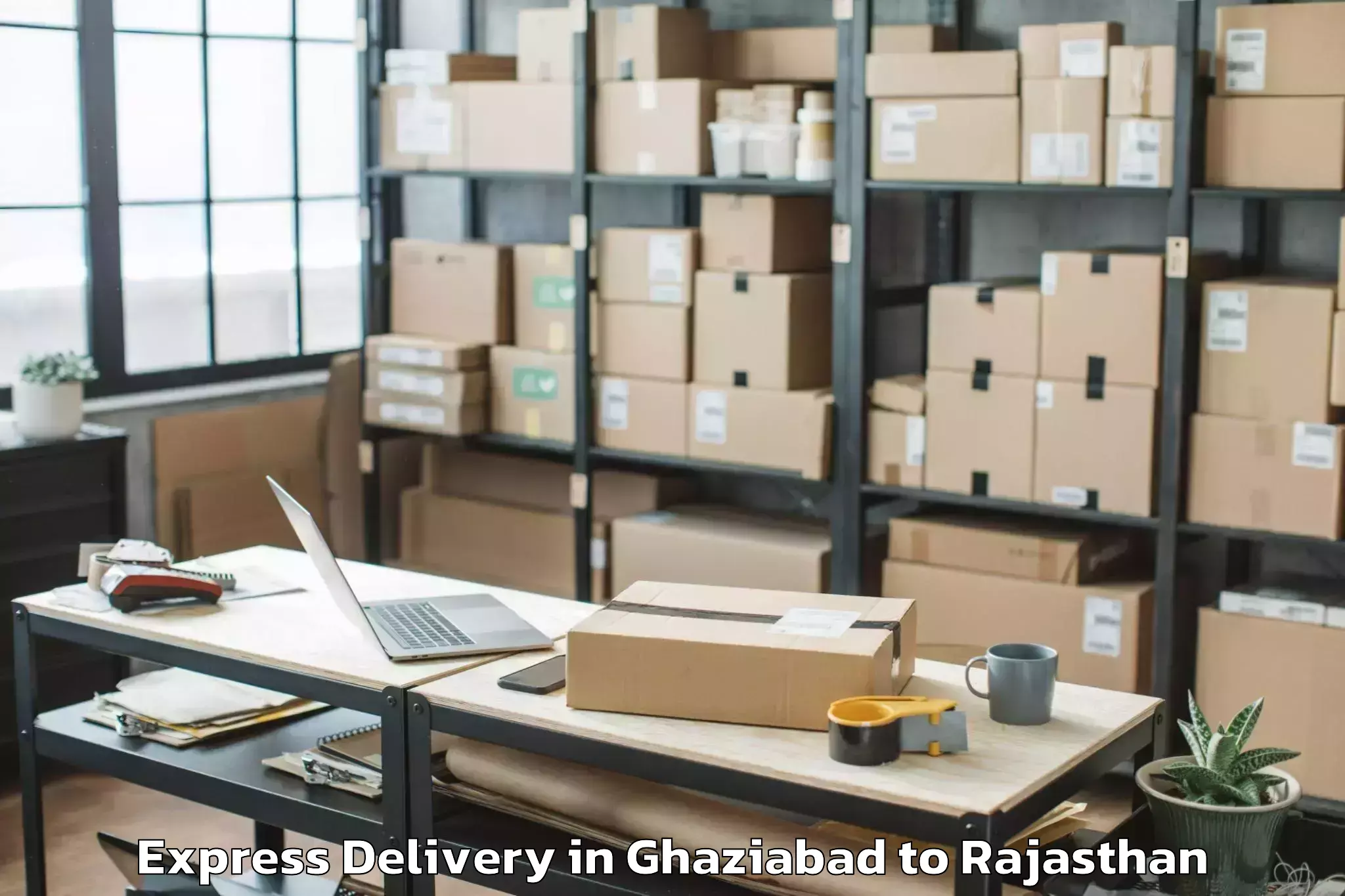 Top Ghaziabad to Bisalpur Express Delivery Available